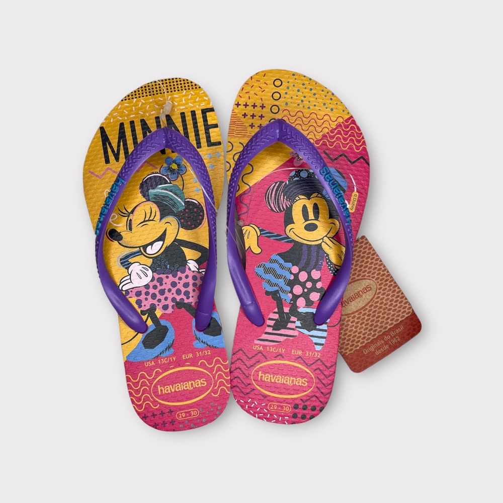 Havaianas x Disney Mickey & Minnie Mouse Flip Flops